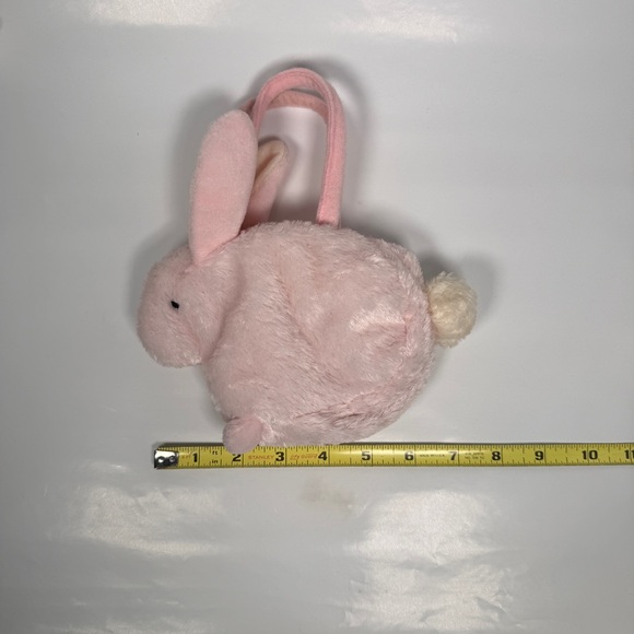 Cute Pink Bunny Plush Purse Bag Easter - Picture 10 of 11
